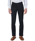 Living Legend Men Black Bean Printed Slim fit Low Rise Stretch Casual Trouser