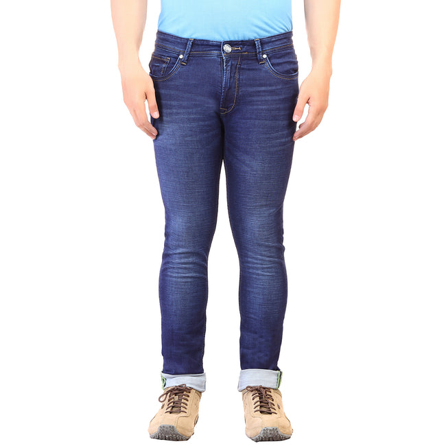Living Legend Men Dark Blue Slim Fit Low-Rise Stretchable Jeans