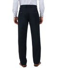 Living Legend Men Smoky Black Twill slim fit Mid Rise Casual Trouser