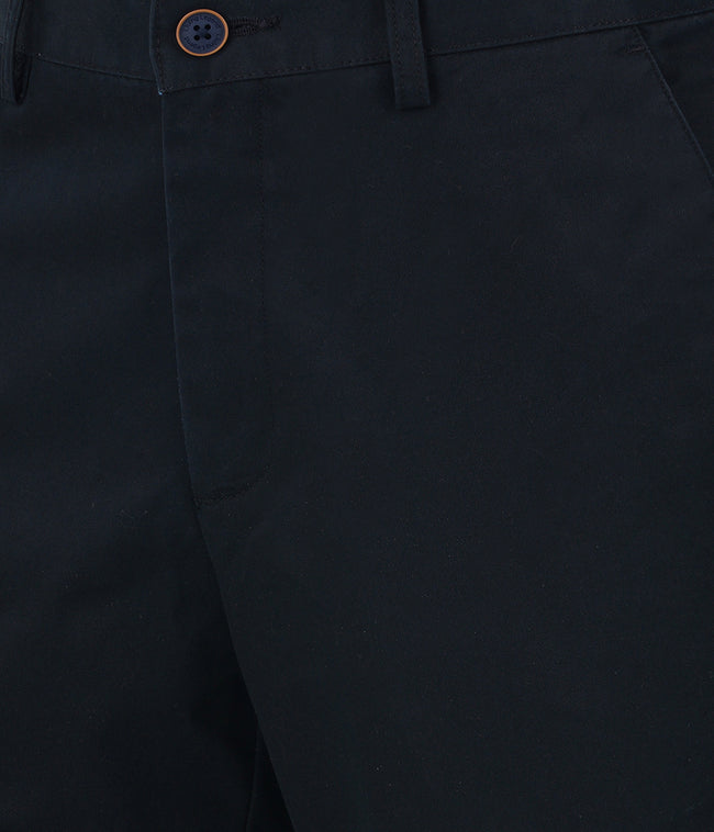 Living Legend Men Smoky Black Twill slim fit Mid Rise Casual Trouser