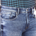 Living Legend Men Mid Blue Tint Slim Fit Low-Rise  Stretchable  Jeans