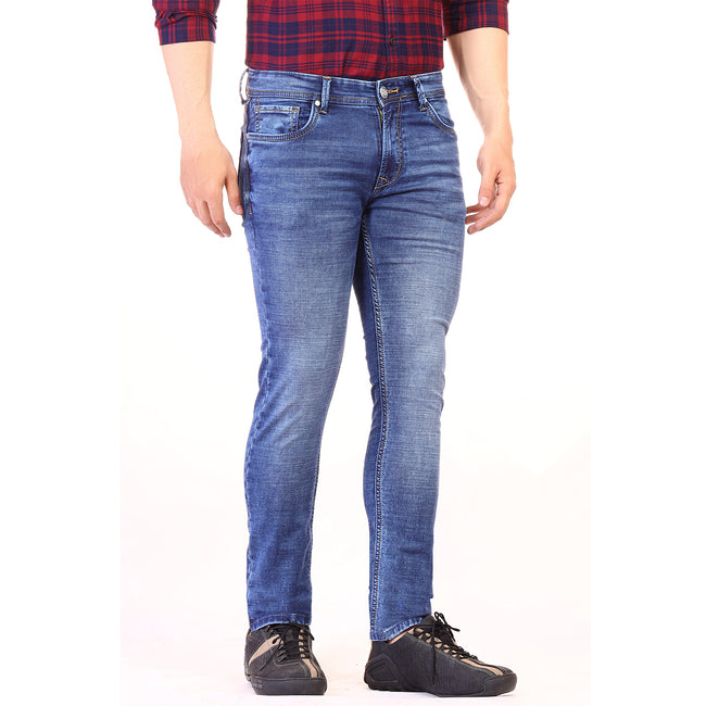Living Legend Men Ice Blue Slim Fit Low-Rise Stretchable Jeans