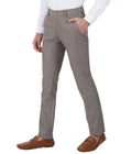 Living Legend Men Bean Dobby Slim fit Low Rise Stretch Casual Trouser