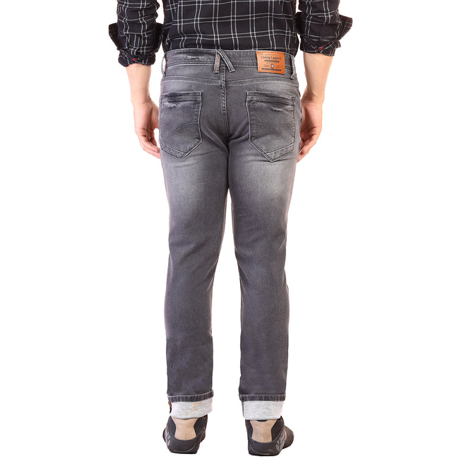 Living Legend  Men Grey Slim Fit Low-Rise  Stretchable  Jeans