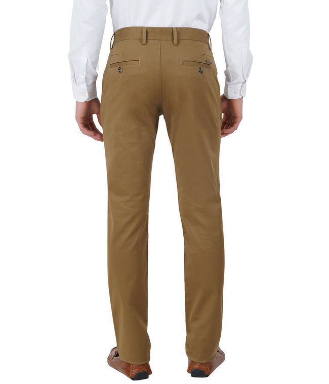 Living Legend Men Hazelwood Printed Slim fit Low Rise Stretch Casual Trouser