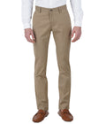 Living Legend Men Hazelnut Checks Slim fit Low Rise Stretch Casual Trouser