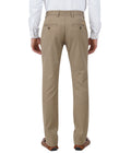 Living Legend Men Hazelnut Checks Slim fit Low Rise Stretch Casual Trouser