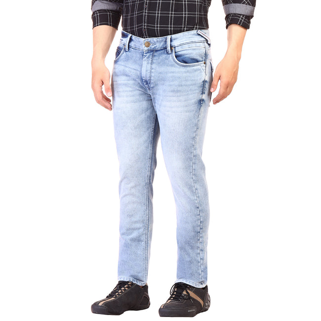 Living Legend  Men Ice Blue Slim Fit Low-Rise  Stretchable  Jeans