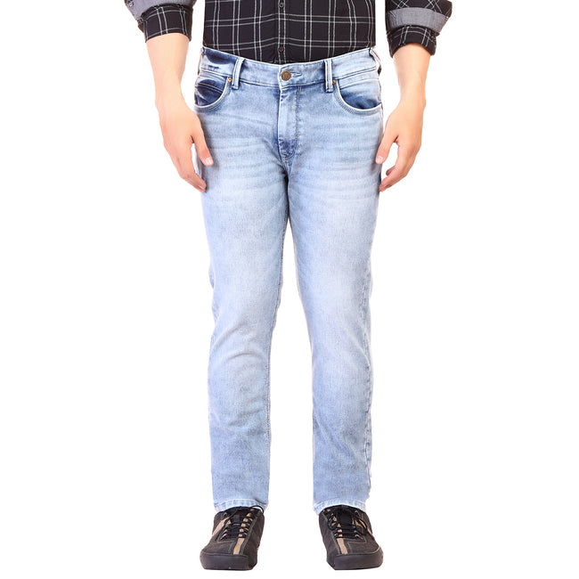 Living Legend  Men Ice Blue Slim Fit Low-Rise  Stretchable  Jeans