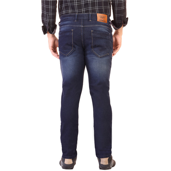 Living Legend Dark Blue Slim Fit Low-Rise  Stretchable  Jeans