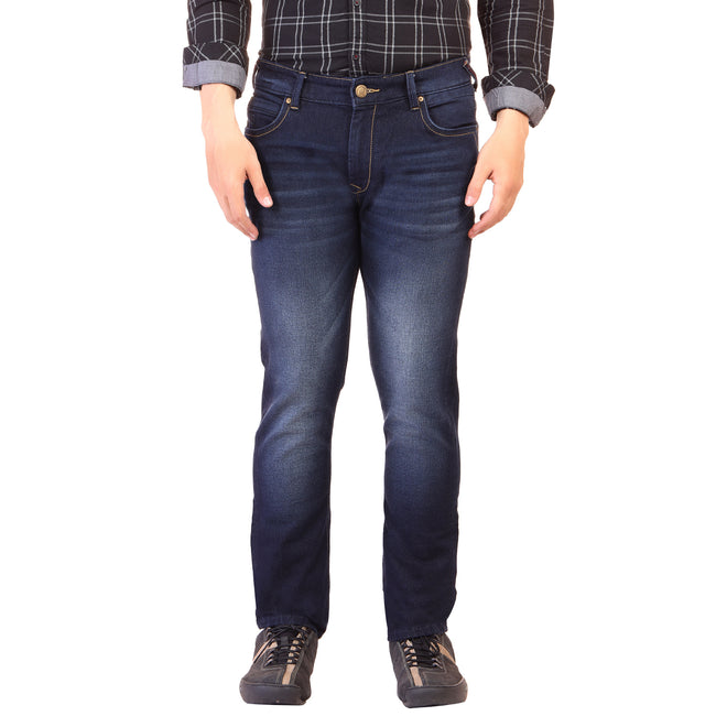 Living Legend Dark Blue Slim Fit Low-Rise  Stretchable  Jeans