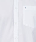 Living Legend Men White Plain Cotton Slim Fit Half Sleeve Casual Shirt