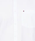 Living Legend Men White Plain Cotton Slim Fit Full Sleeve Casual Shirt