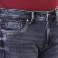Living Legend Men Grey Black Slim Fit Low-Rise Stretchable Jeans