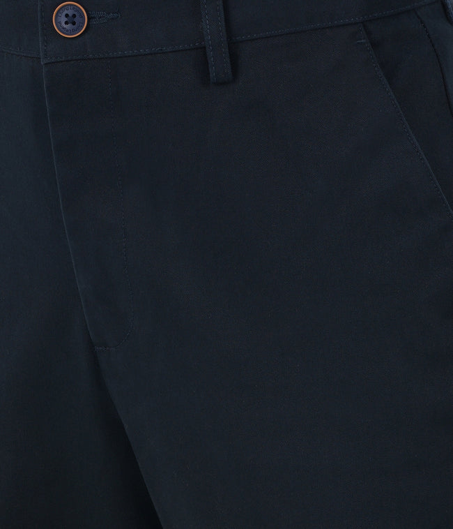 Living Legend Men Pilot Blue Twill slim fit Mid Rise Casual Trouser