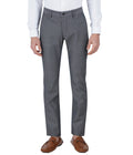 Living Legend Men Penn Blue Dobby Slim fit Low Rise Stretch Casual Trouser