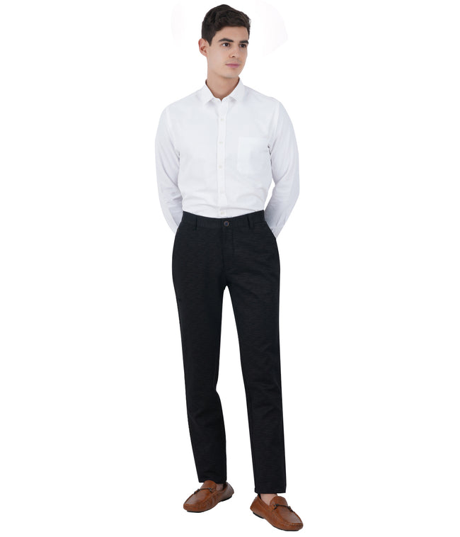 Living Legend Men Night Printed Slim fit Low Rise Stretch Casual Trouser