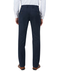 Living Legend  Men Oxford Blue Printed Slim fit Low Rise Stretch Casual Trouser