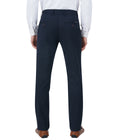 Living Legend Men Federal Blue Printed Slim fit Low Rise Stretch Casual Trouser