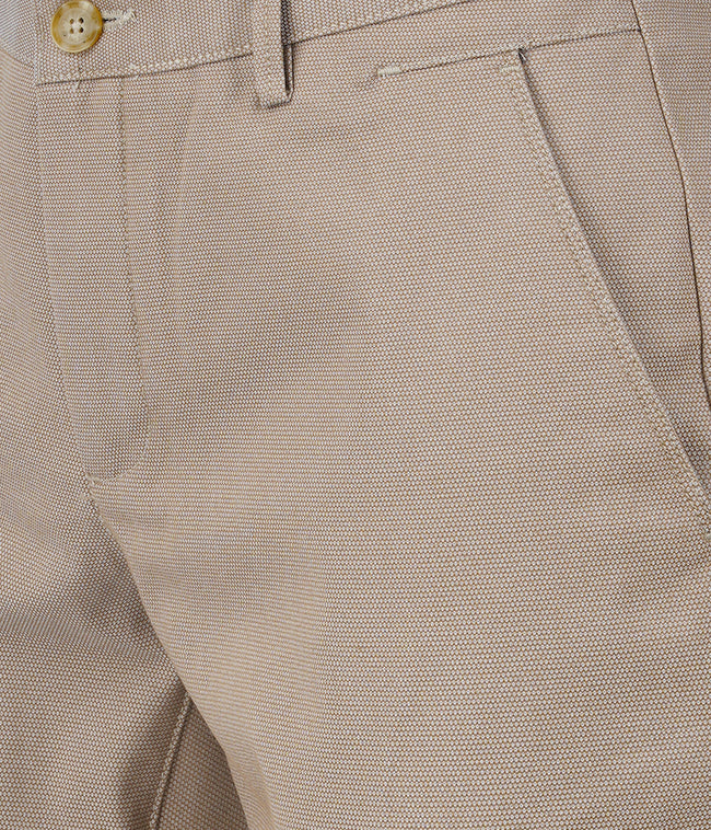 Living Legend Men Wheat Dobby Slim fit Low Rise Stretch Casual Trouser