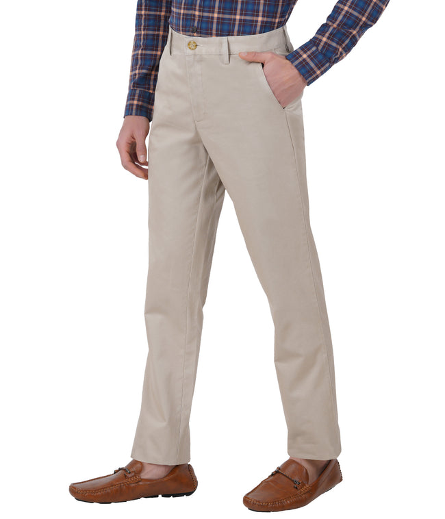 Living Legend Men Sand Twill slim fit Mid Rise Casual Trouser