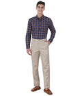 Living Legend Men Sand Twill slim fit Mid Rise Casual Trouser