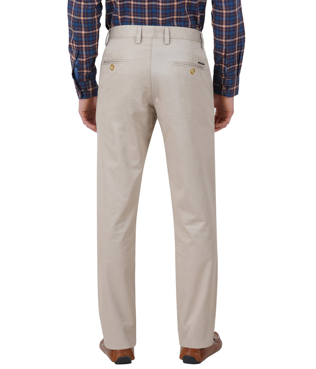 Living Legend Men Sand Twill slim fit Mid Rise Casual Trouser