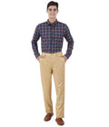 Living Legend Men Leather Twill slim fit Mid Rise Casual Trouser
