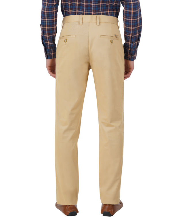 Living Legend Men Leather Twill slim fit Mid Rise Casual Trouser