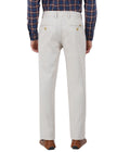 Living Legend Men Ivory Twill slim fit Mid Rise Casual Trouser