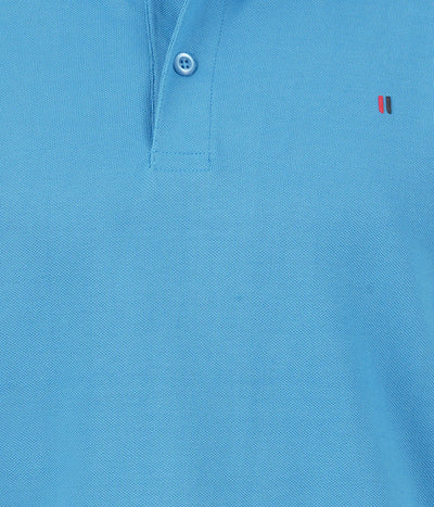 Living Legend  Men Light Blue Slim Fit Polo T - Shirt