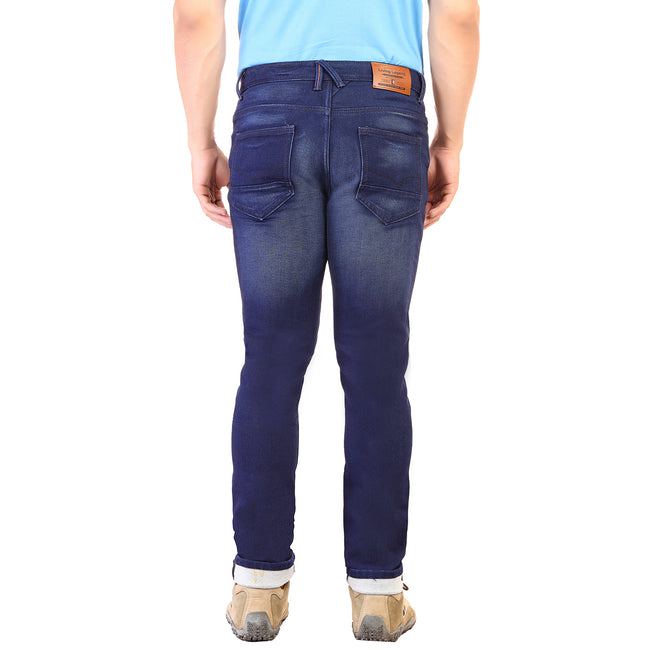 Living Legend Dark Blue Slim Fit Low-Rise  Stretchable  Jeans