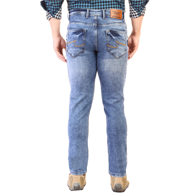 Living Legend Men Mid Blue Tint Slim Fit Low-Rise  Stretchable  Jeans