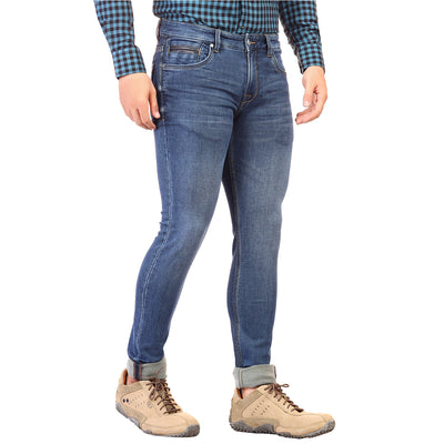 Living Legend Men Blue Slim Fit Low-Rise Stretchable Jeans